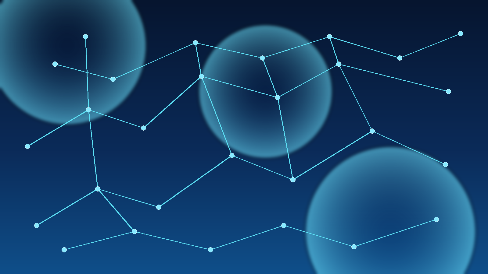 Abstract blue data network visual representing the Vigilant Voices platform